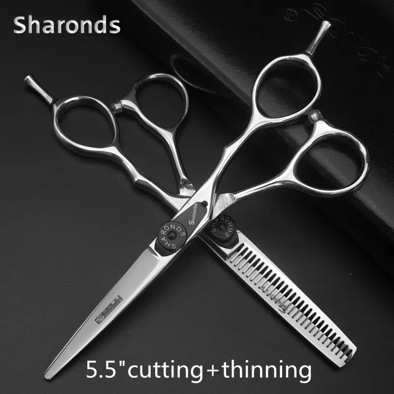 Neues Haarschneidescheren-Set Professionelle Friseurscheren Hochwertige Schönheitssalon-Scheren 5,5/6,0 Zoll Haarschneidewerkzeug – Detail 12