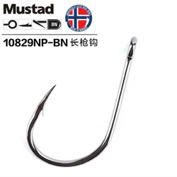 Original Mustad Sea Fishing Hooks 10829 Jig Fishhook Baits Herring Sturgeon Fishing Hooks Ocean Anzuelos Pesca Acesory Anzol