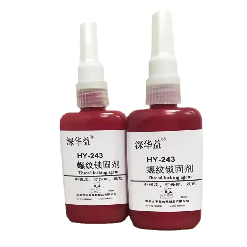 Adhesivo de bloqueo de hilo azul 243, 50ml