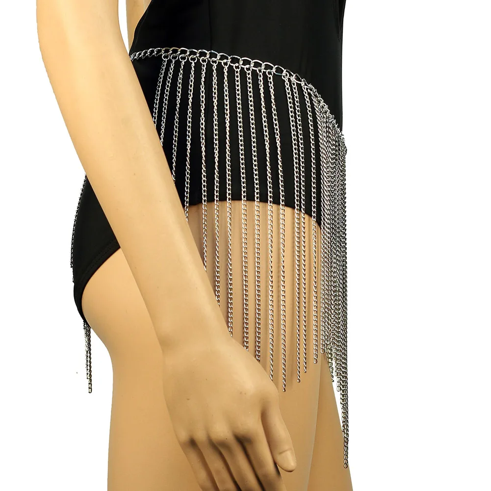 أزياء المرأة البطن سلسلة الشاطئ القوطي الديكور الاتجاه الإناث شرابة مجوهرات للجسم اكسسوارات النساء حزب مثير الخصر سلاسل