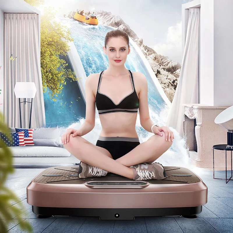 150KG/330lb Exercise Fitness Mini Slimming Machine Vibration Massager Body Shaping Machine Trainer Plate Platform