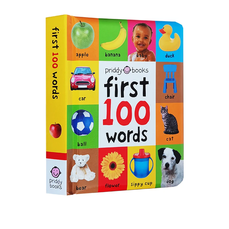 

24 Pages/ Books for Kids Early Education First 100 Words In English Hardcover Board Book Children English Picture Books