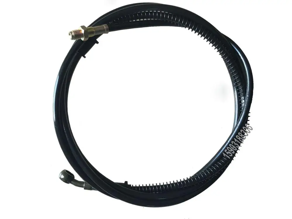 

Original Motorcycle Stainless Steel Braided PU Covered Nylon Core AN3 Brake Clutch Oil Hose Line With Banjo Male Fittings