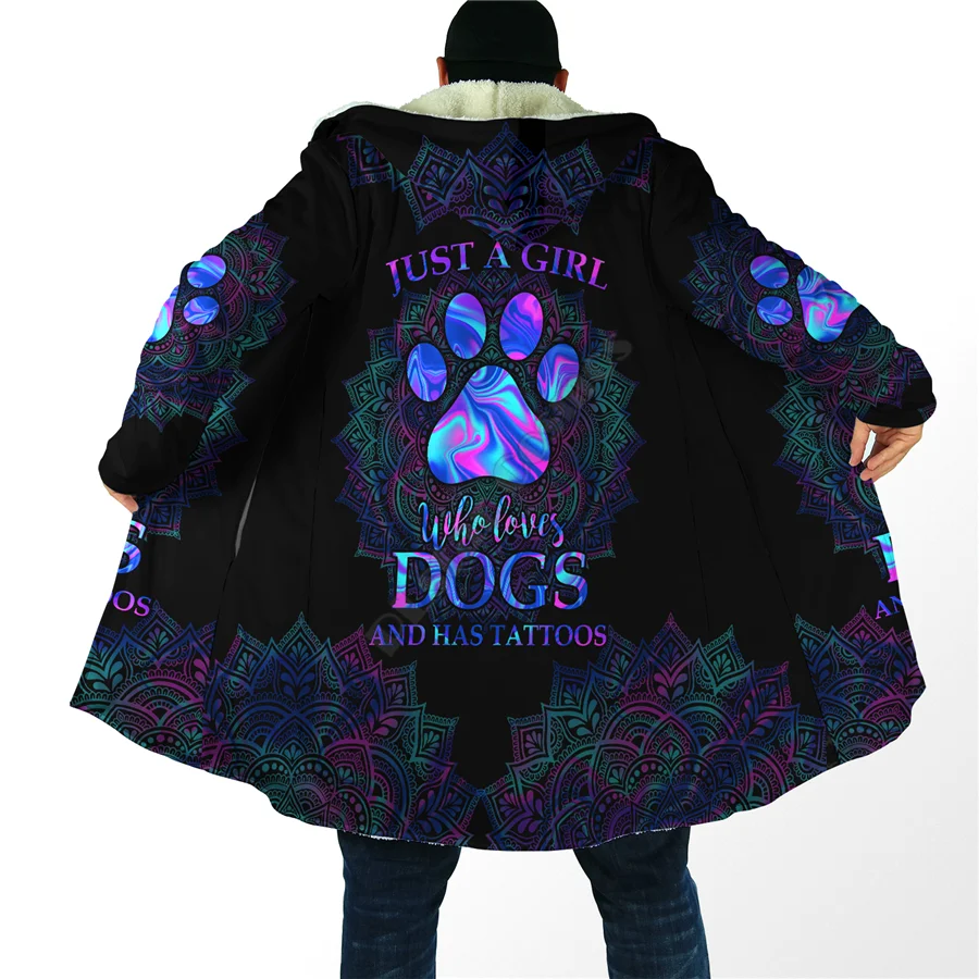 Love Horse Cloak For Men And Women 3D All Over Printed Hoodie Cloak for Men and Women Winter Fleece Wind Breaker Warm Hood Cloak