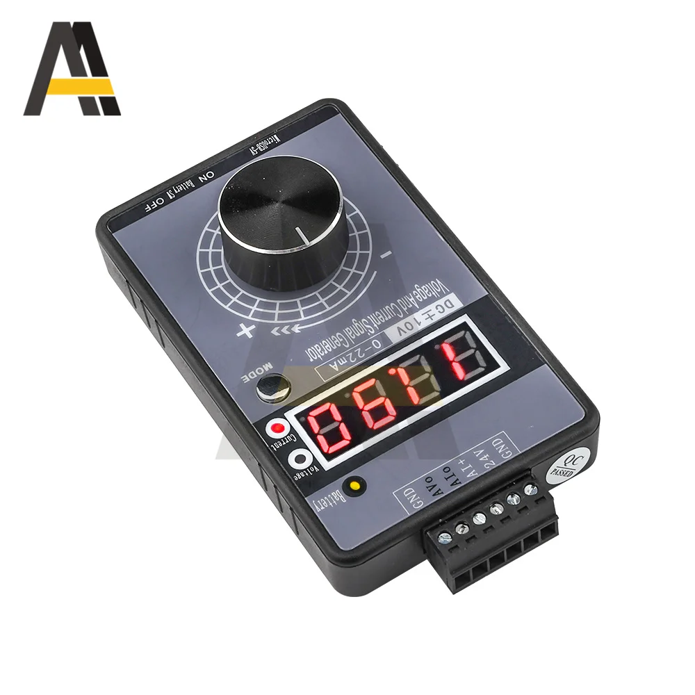 Precision 4-20mA 0-10V 0-5V Signal Generator Adjustable Voltage Current Simulator 0-22mA Voltage Analog Signal Source Calibrator