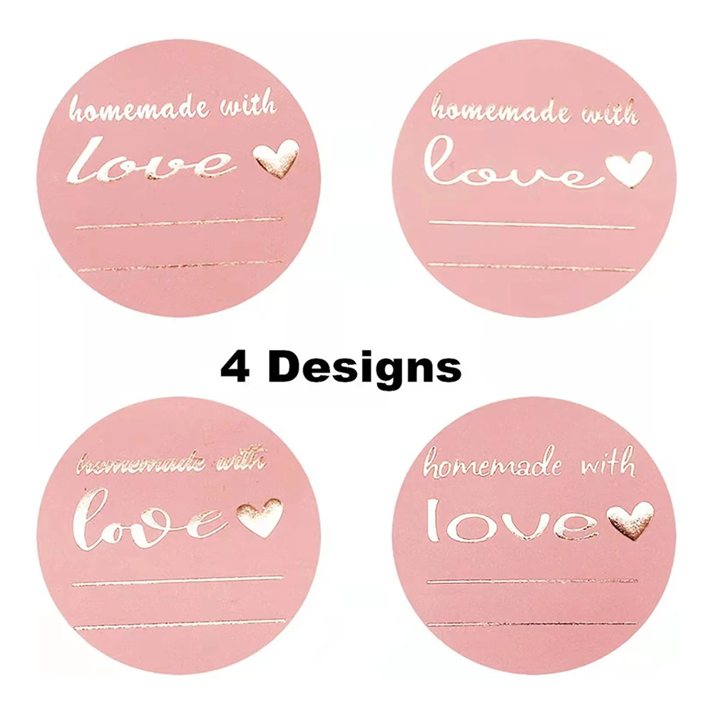 500 قطعة اليدوية مع الحب ملصقات الوردي الأزرق التسمية ملصقات الزفاف تسمية الطرف الديكور المغلف ختم القرطاسية ملصقات