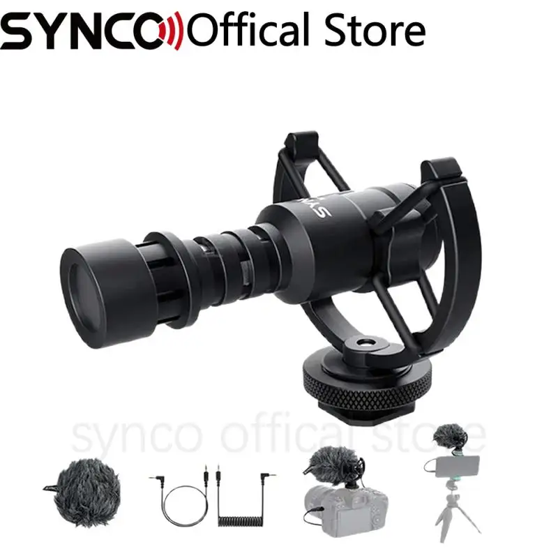 Synco M1S Microphone Table Vlog Gaming Microfone Condensador for Iphone Smartphone Dslr Camera Canon Nikon Sony MIC Audio