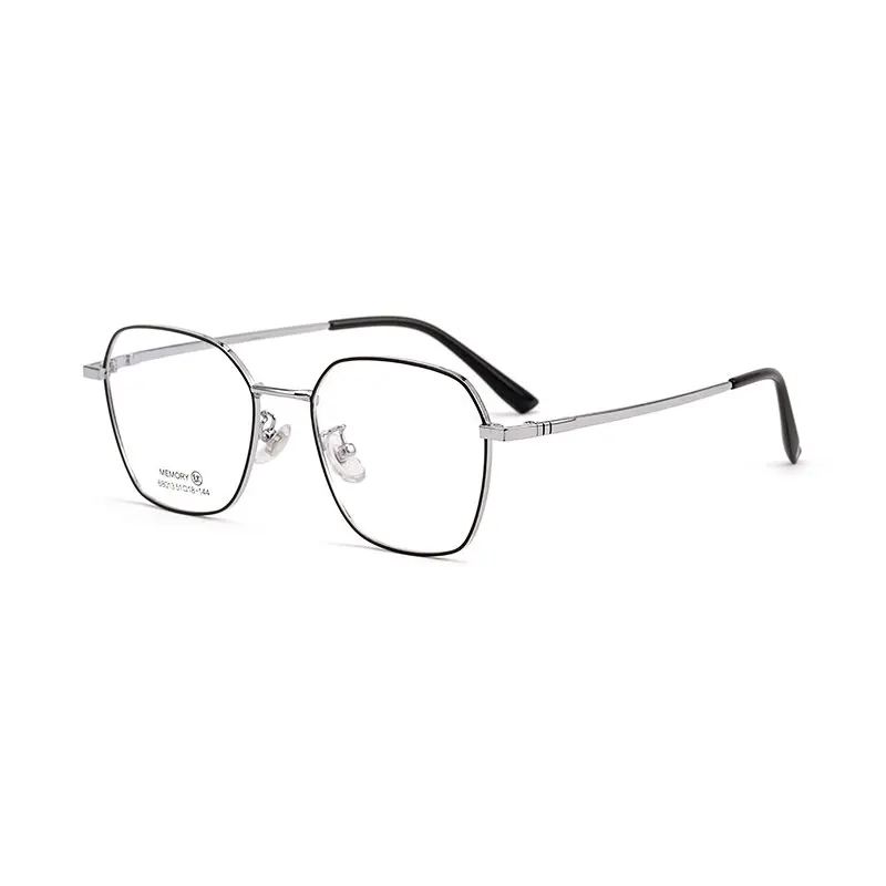 Full Rim Memory Titanium Frame Glasses For Man and Woman New Arrival Broadside Polygon Myopia Eyewears