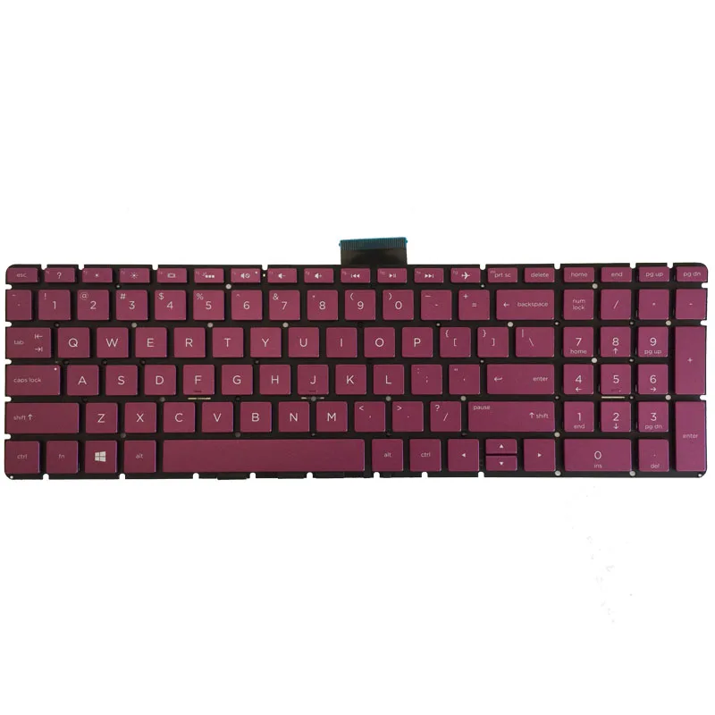 US Backlit laptop keyboard for HP 15-bs587tu 15-bs540tu 15-bs542tu 15-bs544tu 15-bs549tu Black/Fuchsia/Green