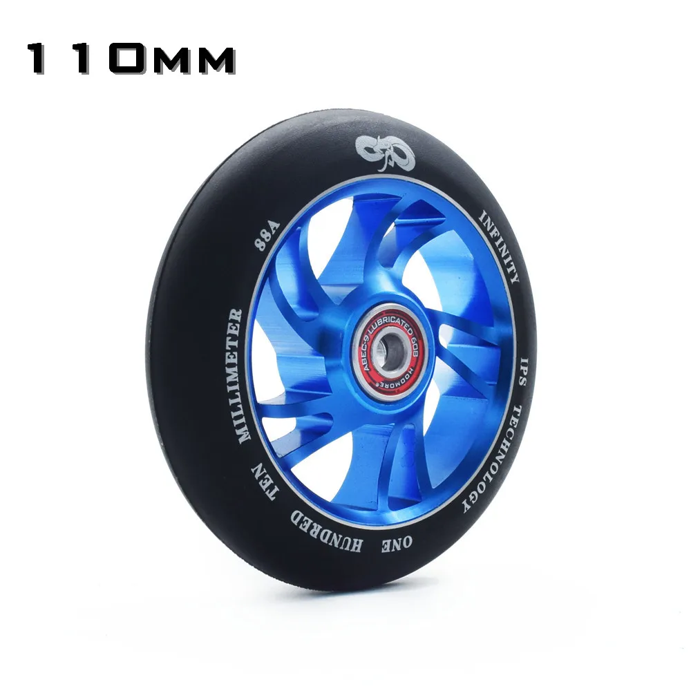 【100mm 110mm】 【84A 88A】MGP branded wheel High precision aluminium alloy Hub inline scooter wheel heavy speed roller