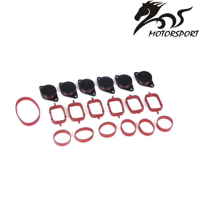 6 x 33mm/22mm OEM Diesel Swirl Flap with Intake Manifold Gasket For BMW Car Accessories Auto Parts