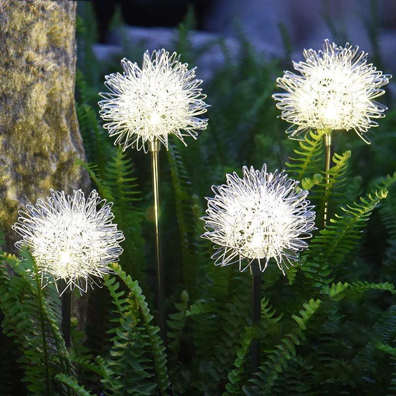 

LED Solar Powered Fairy Light Outdoor Dandelion Fireworks Lamp For Garden Decor Lawn Landscape Lamp Christmas Holiday Light