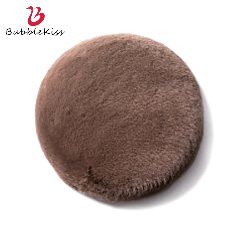 

Bubble Kiss Plush Round Pillow 45cm Solid Color Home Soft Chair Cushion Simple Detachable Sofa Decorations Fashion Floor Cushion