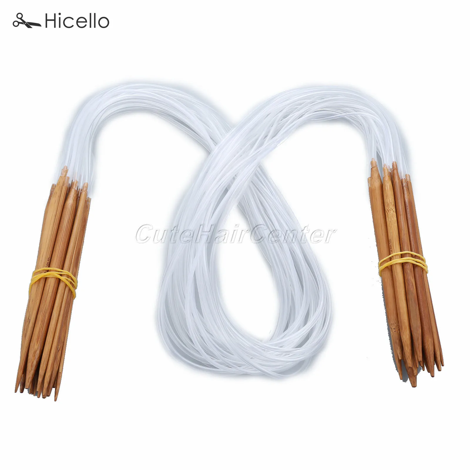 18pcs/set Circular Knitting Needle Crochet Hook 100cm Carbonized Bamboo Plastic Hand Sewing DIY Long pipe 2mm-10mm craft Hicello