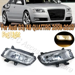 PMFC Fog Light Front Bumper Fog Lamp Assembly Halogen With Bulb For Audi A8 Quattro A8 D3 2008 2009 2010 4E0941699B 4E0941700B