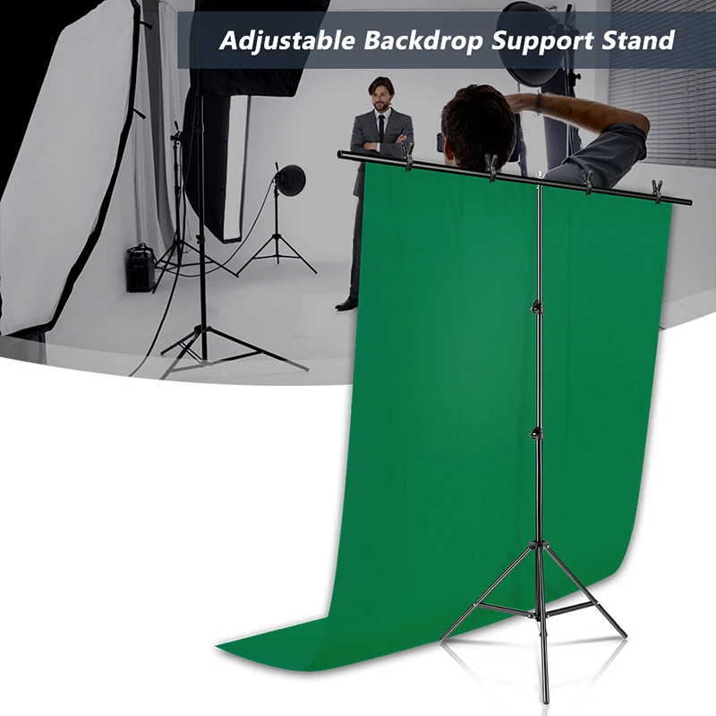 Photography Backdrops Stand 2m*2m Chromakey Support System Light Kits Chroma Video Polyester Cotton Photo Studio With Carry Bag