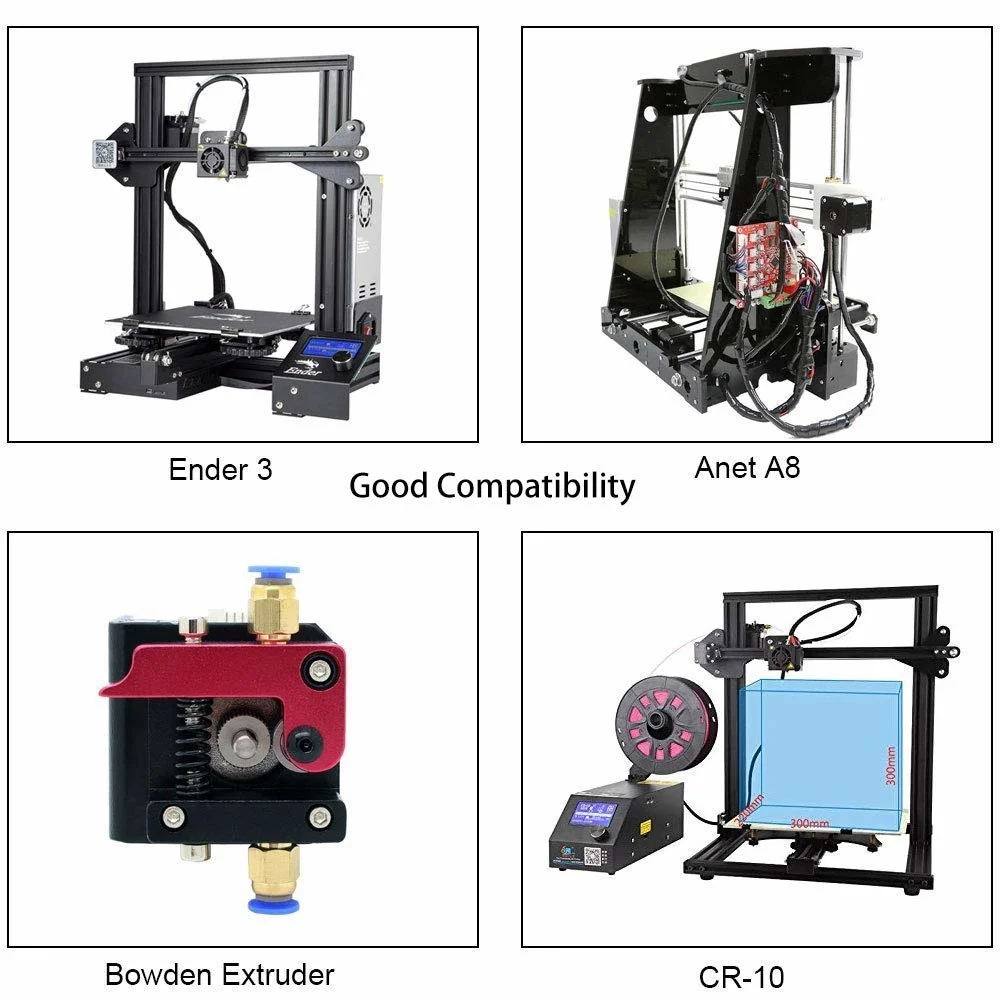 Raccord pneumatique PC4-M6 10 pièces et raccord pneumatique PC4-M10 10 pièces pour Creality Ender 3/3 Pro/3 V2, CR-10 Ender 5/5 Pro/5 Plus