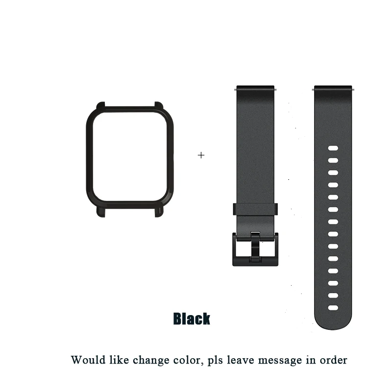 샤오미 Huami Amazfit Bip BIT용 스포츠 손목 스트랩 보호 케이스 커버, Amazfit 시계 실리콘 팔찌 액세서리, 20mm