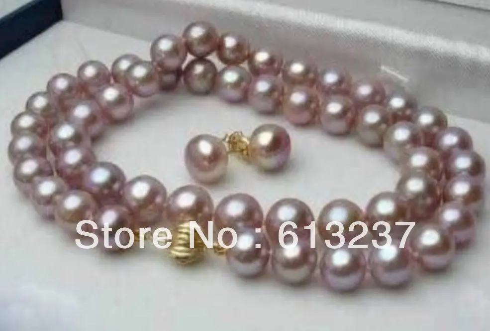 100% real pearl Suit Purple Natural Freshwater Pearl Necklace 8-9mm for Women Choker Necklace Mom Gifts Fine Jewelry Wholesale