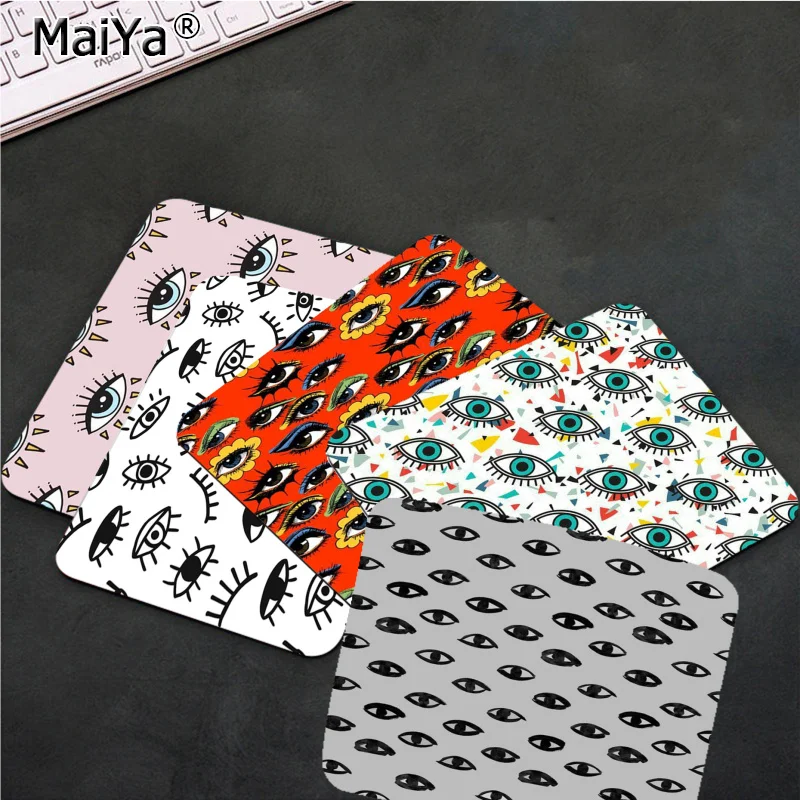 

MaiYa New Printed Vintage Cool Evil Eye Unique Desktop Pad Game Mousepad Smooth Writing Pad Desktops Mate gaming mouse pad