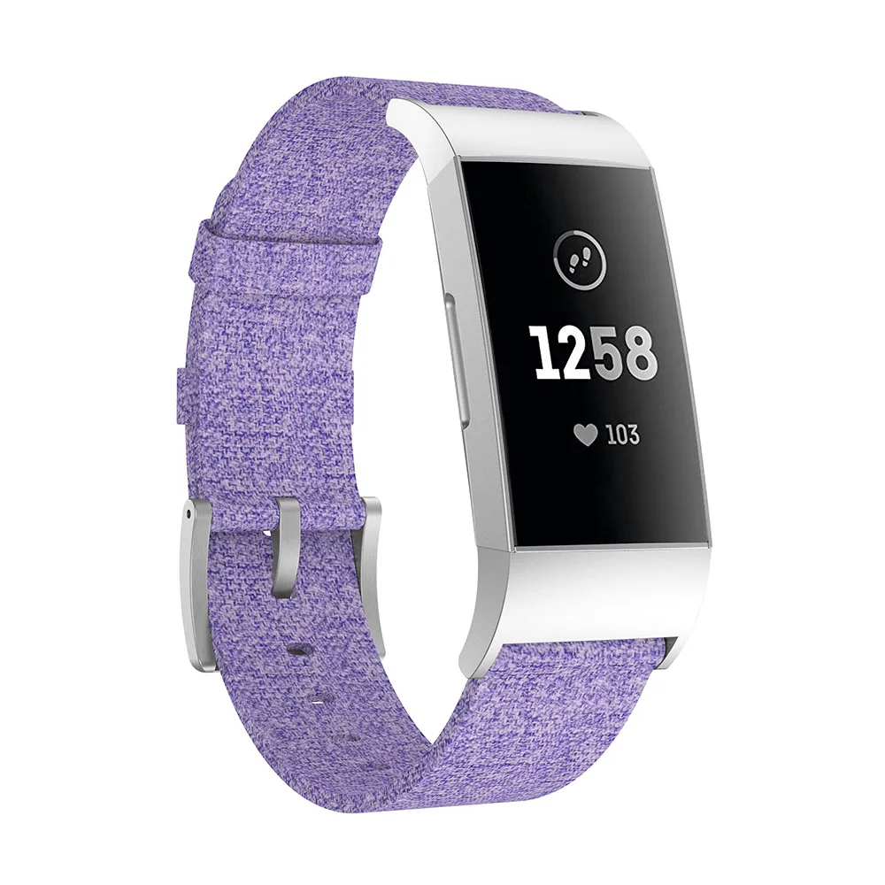 For Fitbit Charge4 new fashion imitation official woven canvas straps for Fitbit Charge 4 classic canvas replacement wrist bands