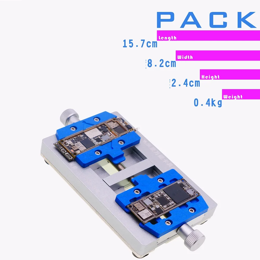 MIJING K23 Daul เพลา PCB Fixture Soldering ผู้ถือโทรศัพท์มือถือ CPU IC Chip Fix Repair เครื่องมือชุดสำหรับ iPhone เชื่อม hold