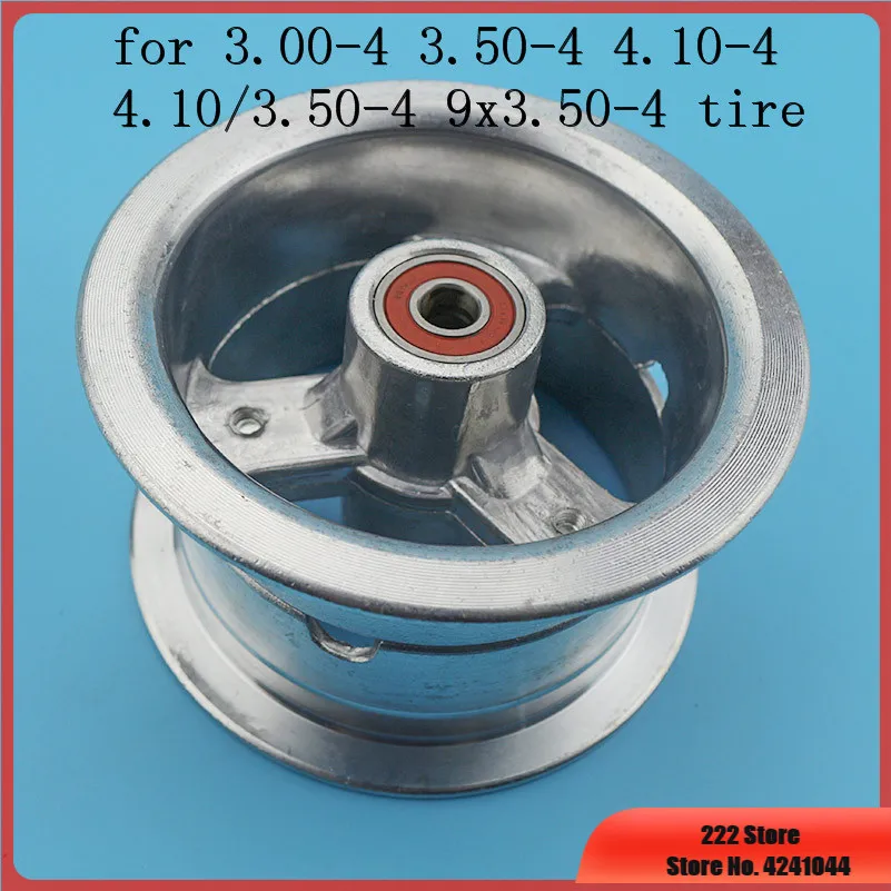 3.00-4 3.50-4 4.10-4 4.10/3.50-4 9x3.50-4 ''Elektrische Scooter Wiel Hub Voor Gas Scooter Bike Motorcycle Atv 4 Inch Lichtmetalen Velgen