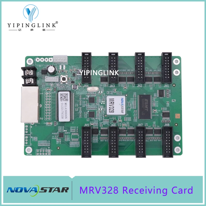 Novastar-بطاقة استقبال شاشة LED ، MRV328 ، نظام تحكم nova LED بالألوان الكاملة ، 8 منافذ 16P