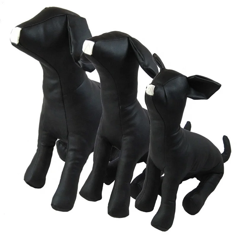 Pet Torsos Models PVC Leather Models Dog Mannequins Pet Clothing Stand S/M/L