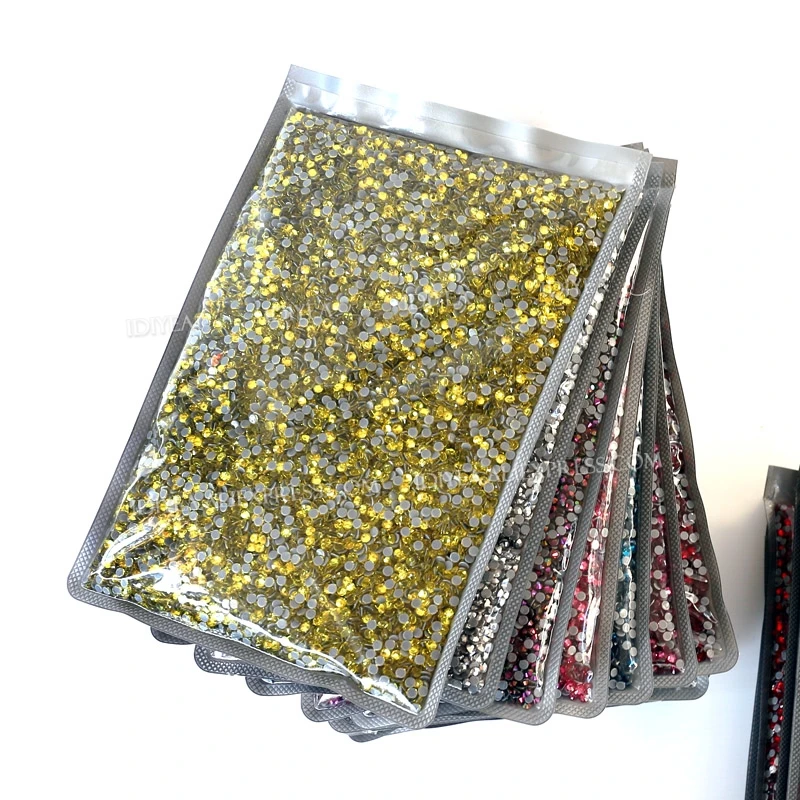 Big Package Bulk Wholesale Hot Fix Rhinestone SS16 SS20 SS30 Flat Back Crystals Strass Glitters Stone For DIY Fabric Garment