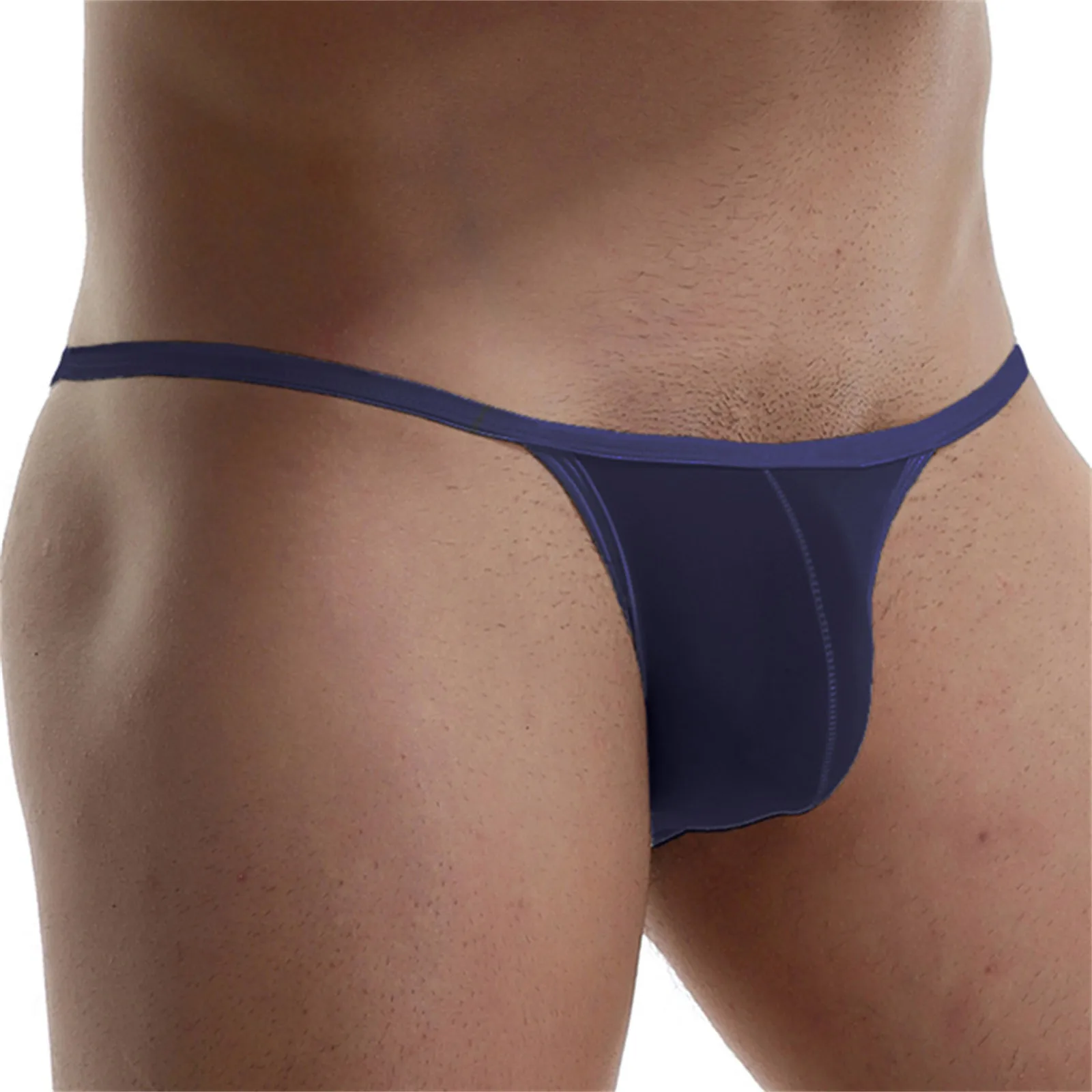 CLEVER-MENMODE-Bikini Sexy para hombre, ropa interior Mini con bolsa de bulto, parte trasera en T, calzoncillos ultrafinos, suspensorio, lencería