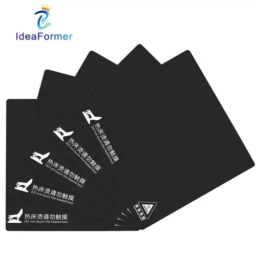 Imagen 1 del producto Pegatina cuadrada de cama térmica, placa de construcción de impresión para impresora 3d Ender 3 5 Anet A6 A8, sin Base magnética, 214/220/235/310mm, 1 unidad