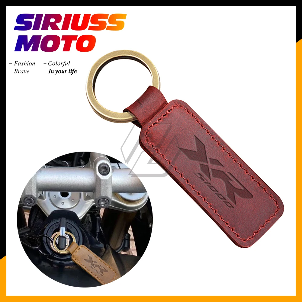 Motorcycle Keychain Cowhide Key Ring Case for BMW Motorrad S1000XR S1000 XR Models