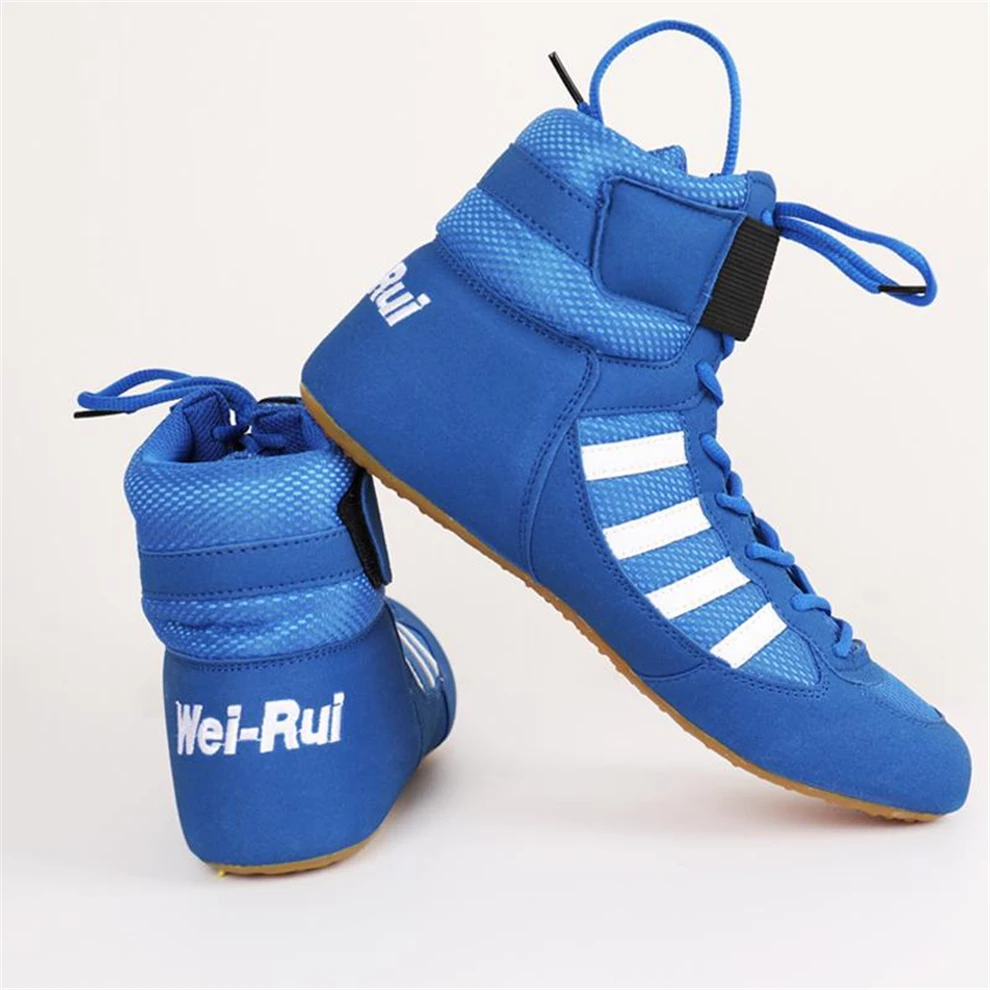 Men professional boxing wrestling fighting weightlifting shoes male comfortable supporting training boxing fighting boots