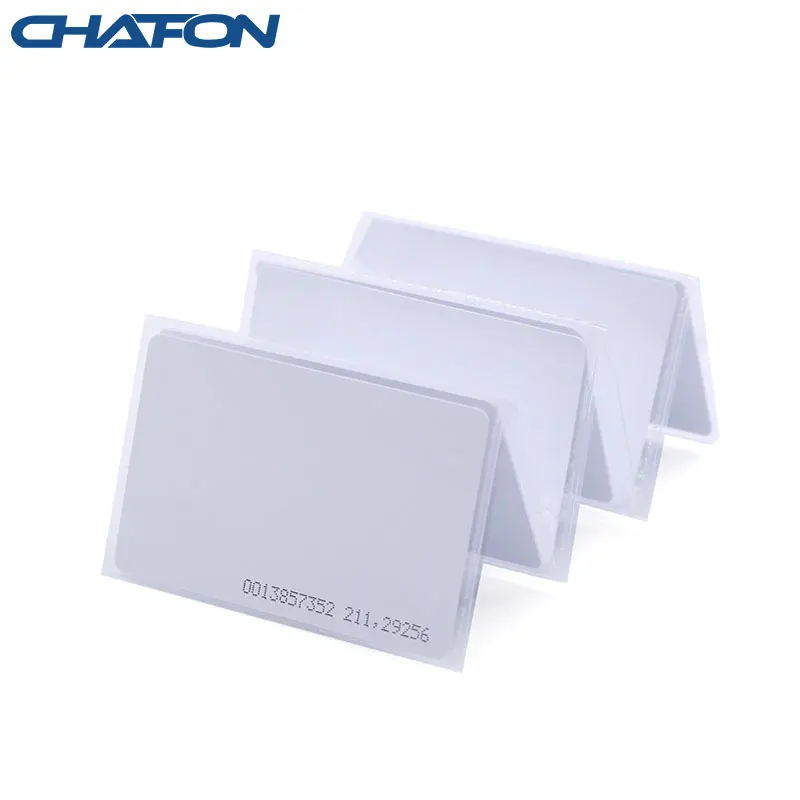 

Chafon 100pcs rfid TK4100 card 125kHz proximity ID smart entry access card with UID series number for personnel management