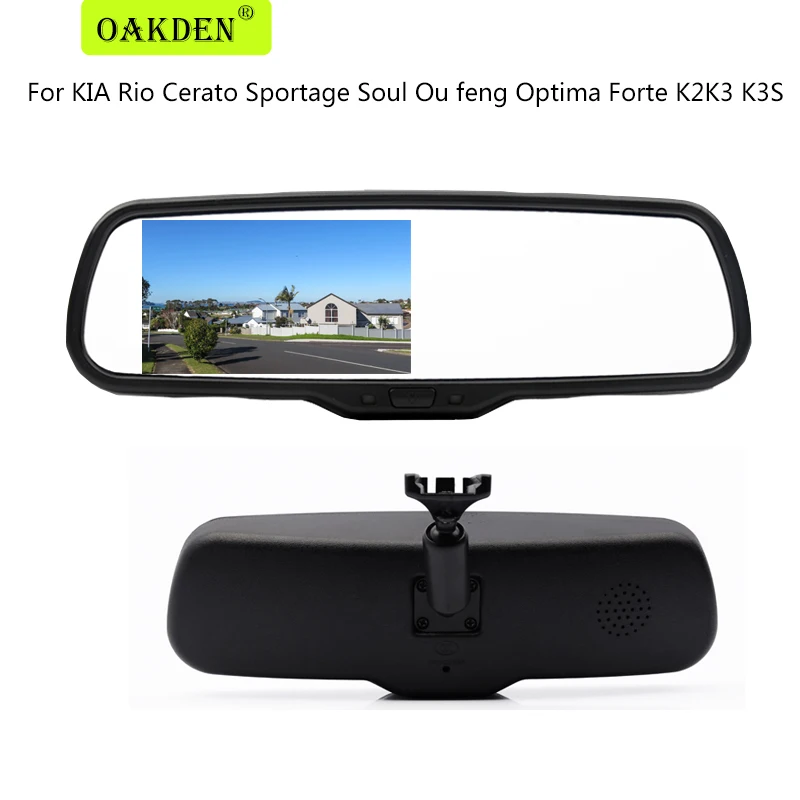 4.3 Inch TFT LCD Car Rear View Mirror Monitor Special Bracket For KIA Rio Cerato Sportage Soul Ou feng Optima Forte K2 K3 K3S