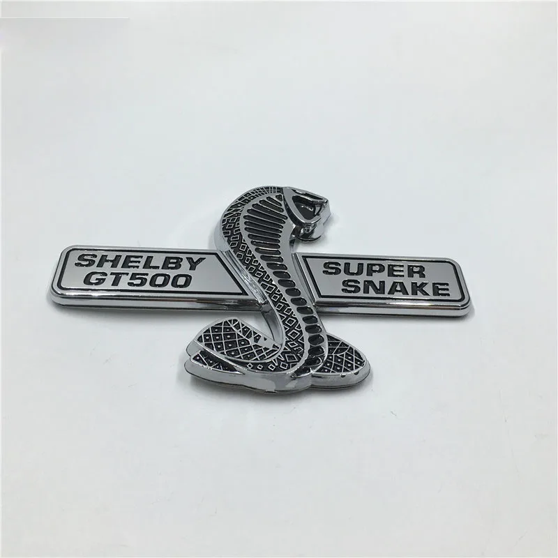 JDM Style Funny Car Stickers and Decals Super Snake Cobra Wall Plaque Emblem Badge Wings Sticker For Ford Mustang Shelby GT500