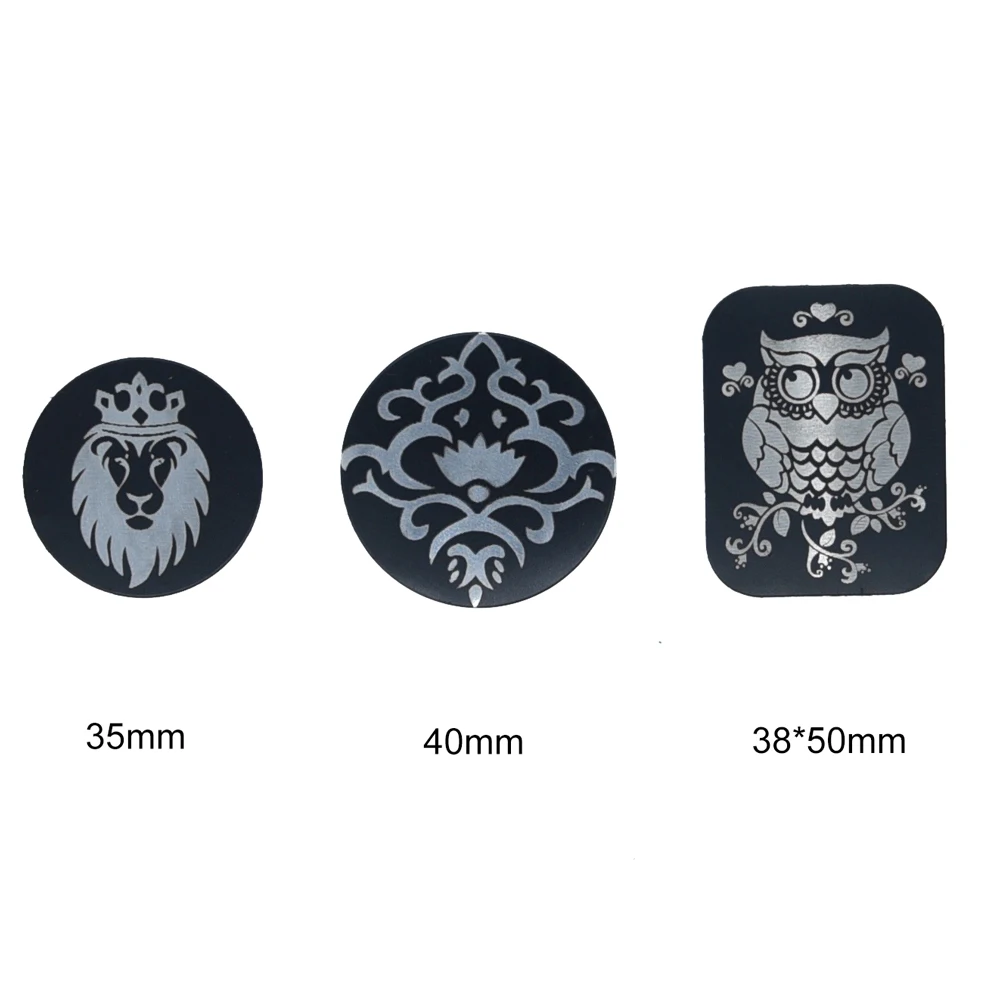 

10 шт. ультратонкие лазерные гравировочные металлические пластины из нержавеющей стали для телефонов магнитный автомобильный держатель для телефона металлическая пластина с наклейками