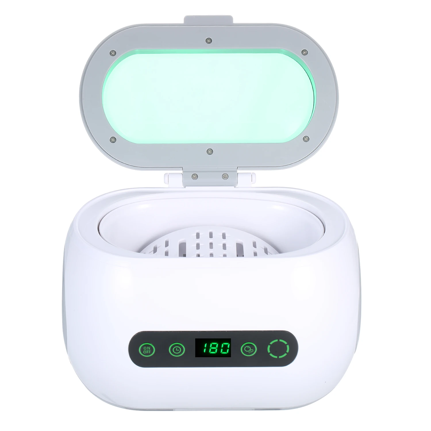 600mL Digital Ultrasonic Cleaner Household Glasses Cleaning Machine Stainless Steel Tank Jewelry Toothbrush Cleaning Instrument