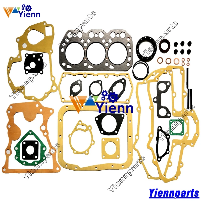 For Mitsubishi K3M Re-ring Kit Piston Ring  Gasket kit Bearing Set MT300 MT301 Tractor K3M Engine