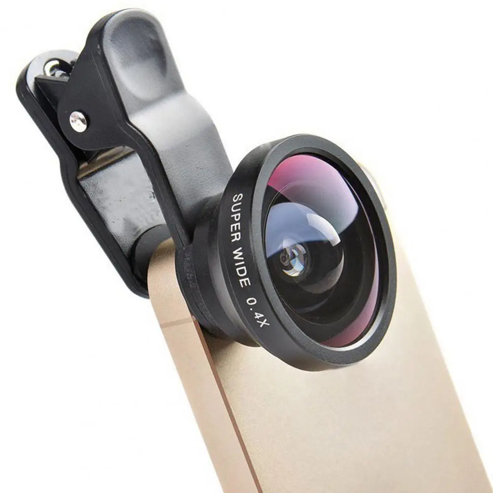 3 in 1 Mobile Phone Camera Lens Kits Wide Angle Macro Fisheye Lenses Ultra Portable Mobile Fish Eye for iPhone