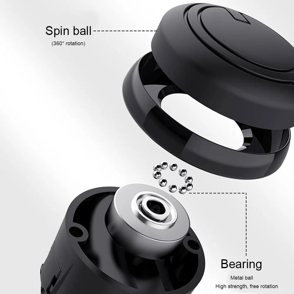 Car Turning Steering Wheel Booster Spinner Knob 360 Degree Rotation Metal Bearing Power Handle Ball Shaped Helper Hand Control