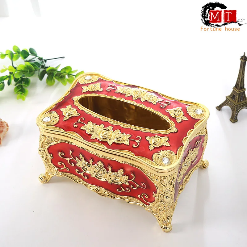 Household Phnom Penh Small Napkin Box Paper Box Creative Acrylic Table Top Plastic Paper Box  Tissue Boxes  Tissue Holder