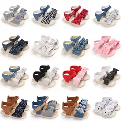 Summer Fashion Newborn Baby Girls Princess Shoes Prewalker Toddler Summer Sandals  Beach Shoes Slipper First Walker