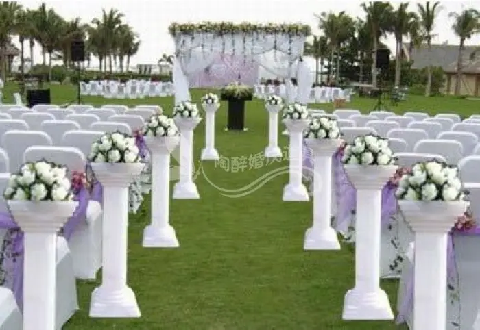 

10pcs/lot White Plastic Roman Columns Road Cited For Wedding Party Decorations Hotels Shopping Malls Opened Welcome Road Lead