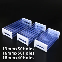 13/16/18mm 40/50-Hole Plastic Test Tube Rack Holder Support Burette Stand Laboratory Test tube Stand Shelf Lab School Supplies