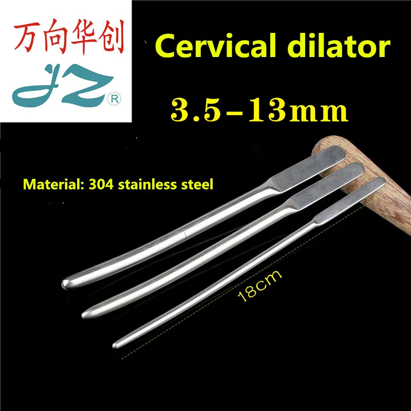 JZ Medical Gynaecology instrument 304 stainless steel uterine dilator Anus Cervical distractor Dilatation bar Open rod 3.5-9.5mm