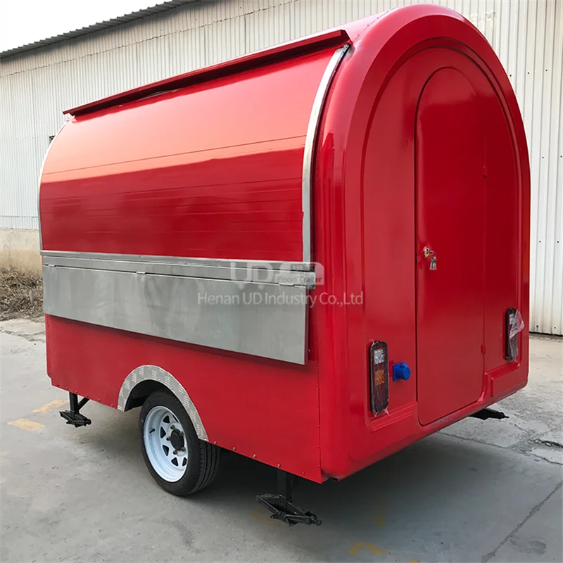 ミニサイズジュース朝食バー食品カートホットドッグトラック高速食品キオスク