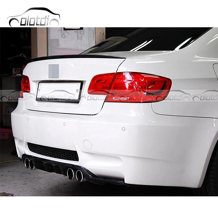 M3 Style Rear Spoiler Trunk Carbon Fiber Spoiler Wing Boot Lip Ducktail For BMW E92 E93 2008-2013