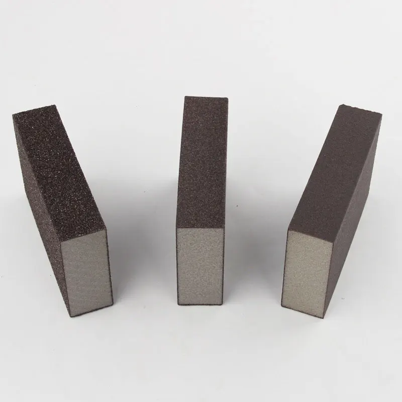หยาบปานกลาง Fine Grit Abrasive Block สำหรับงานไม้ขัดขัดฟองน้ำทรายเครื่องมือห้องครัวคราบน้ำมันสนิมทำความสะอาดกระดาษทราย